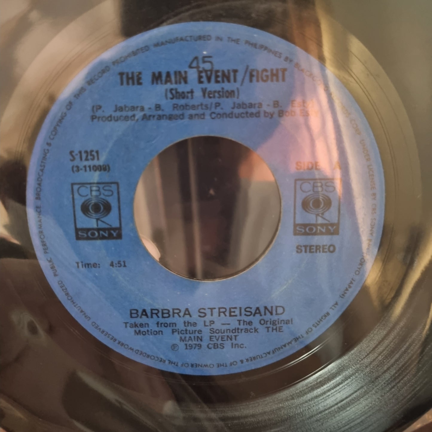 Barbra Streisand- The Main Event / Fight 7"