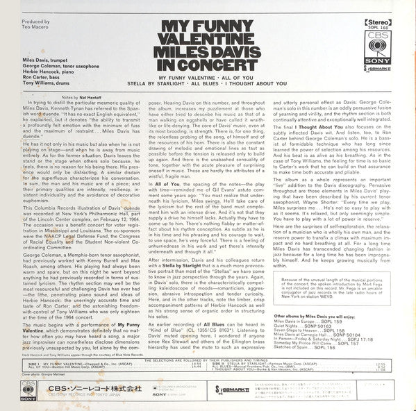 Miles Davis - My Funny Valentine In Concert