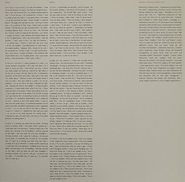 Interpol - This Mirror Weighs A Ton