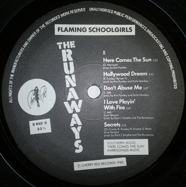The Runaways with Cherie Currie - Flaming Schoolgirls