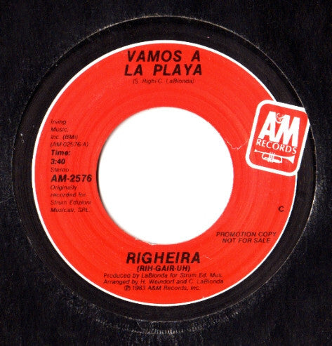 Righeira-  Vamos A La Playa 7"