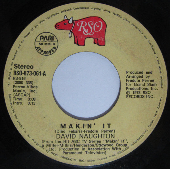 David Naughton-  Makin' It 7"