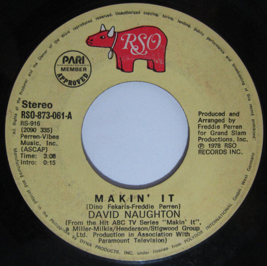 David Naughton-  Makin' It 7"