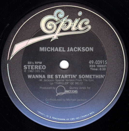 Michael Jackson- Wanna Be Startin' Somethin' 12"