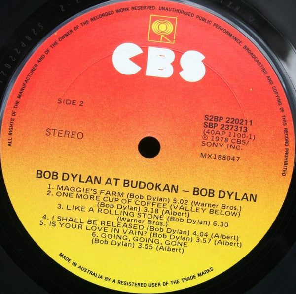 Bob Dylan - Live at Budokan (2LP)