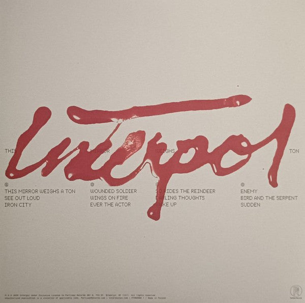 Interpol - This Mirror Weighs A Ton