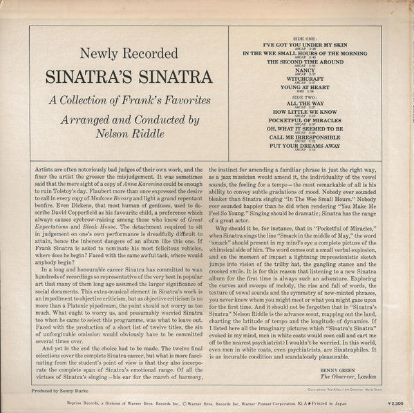 Frank Sinatra - Sinatra's Sinatra